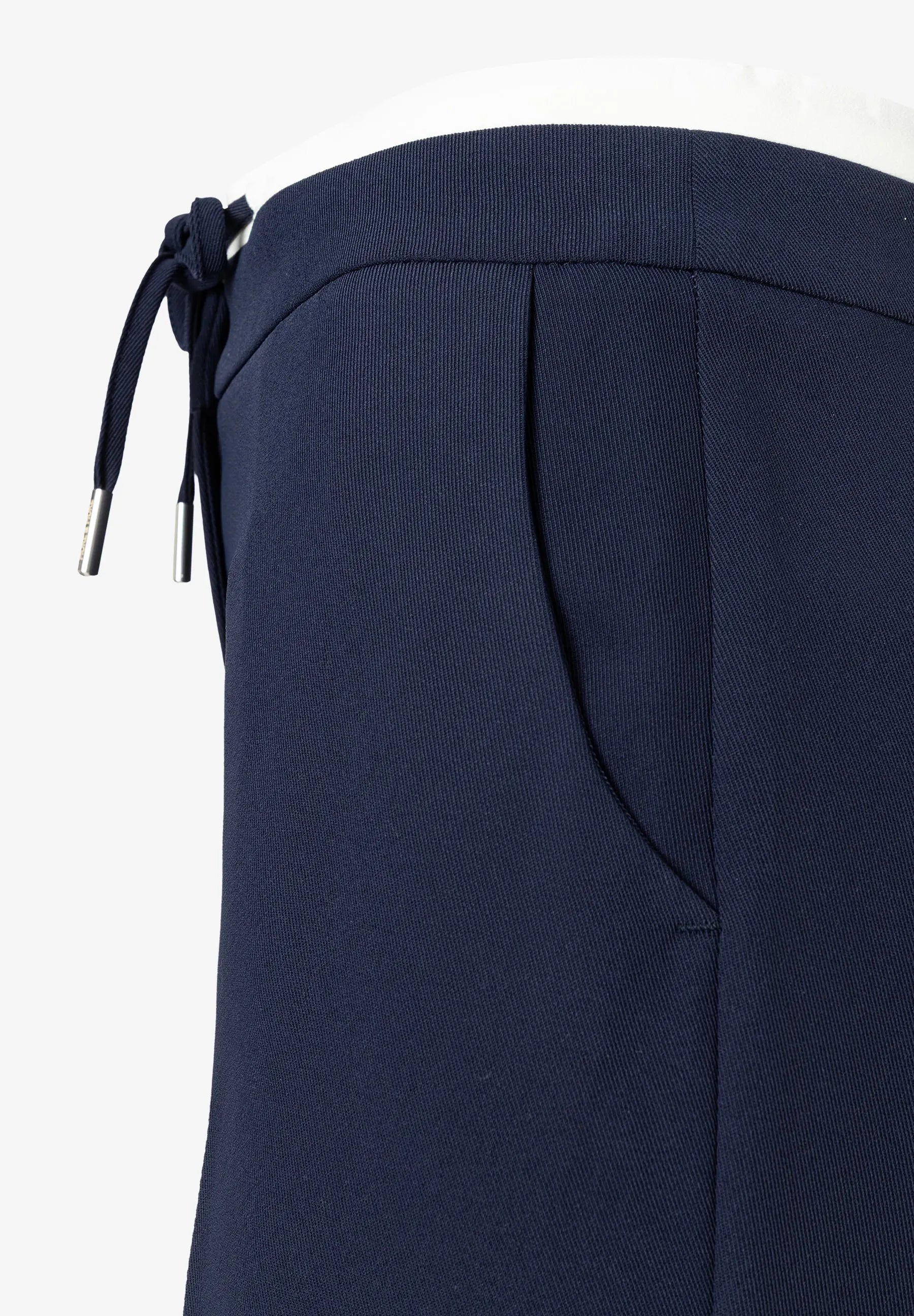 More &amp; More Classic Blue Women Wide-Leg Trousers with Drawstring SKU: 61034008_0373 Image 08