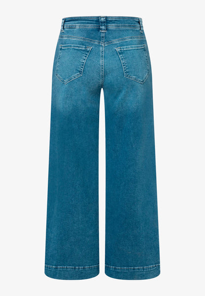 More &amp; More Middle Blue Denim Women Jeans Culottes with Drawstring SKU: 61034209_0962 Image 06