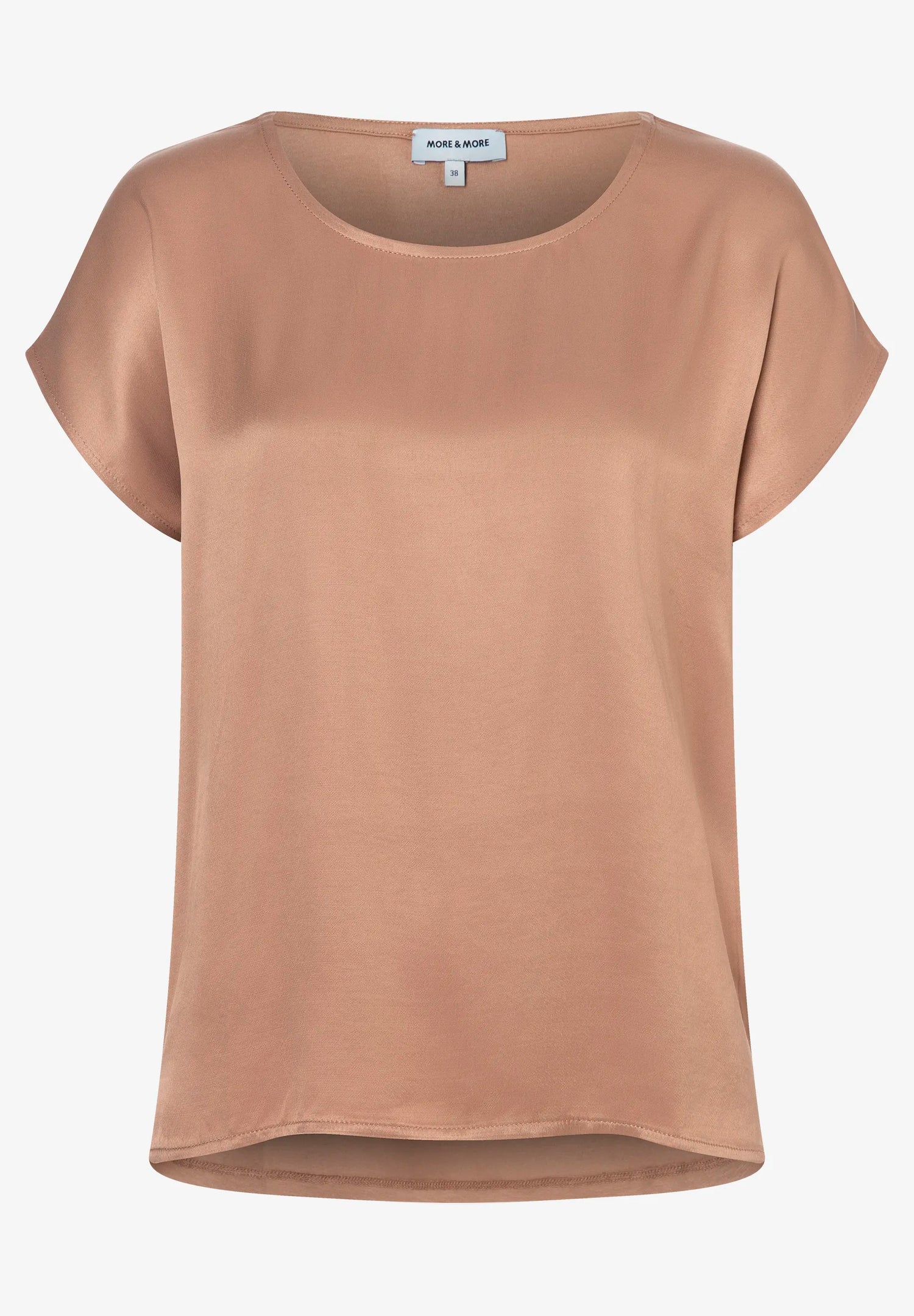 More &amp; More Ginger Brown Women Shirt with Satin Front SKU: 61040438_0280 Image 05