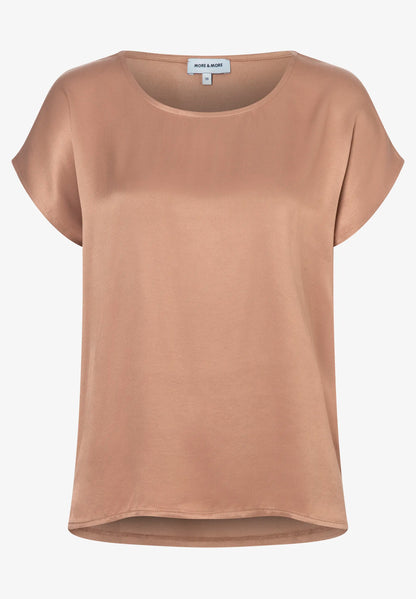 More &amp; More Ginger Brown Women Shirt with Satin Front SKU: 61040438_0280 Image 05