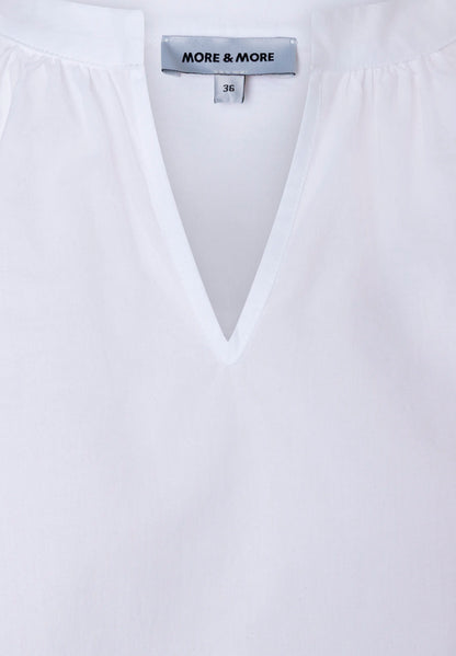More &amp; More White Women Blouse with Embroidered Sleeves SKU: 61042063_0010 Image 07