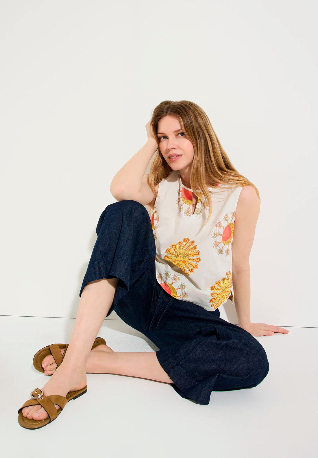 More &amp; More Phantastic Jungle Print Women Blouse Top with Print SKU: 61042065_4052 Image 01