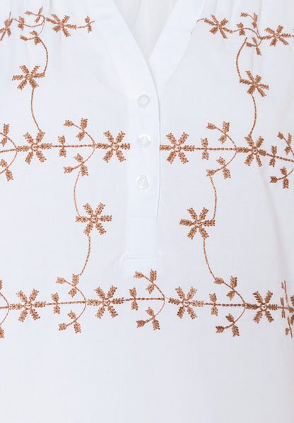 More &amp; More White Women Embroidered Tunic SKU: 61042067_0010 Image 05