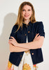 More & More Dark Blue Denim Women Denim Blouse SKU: 61042203_0963 Image 01