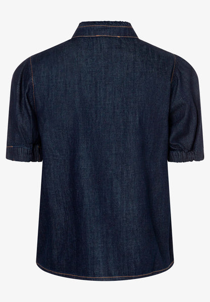 More &amp; More Dark Blue Denim Women Denim Blouse SKU: 61042203_0963 Image 05