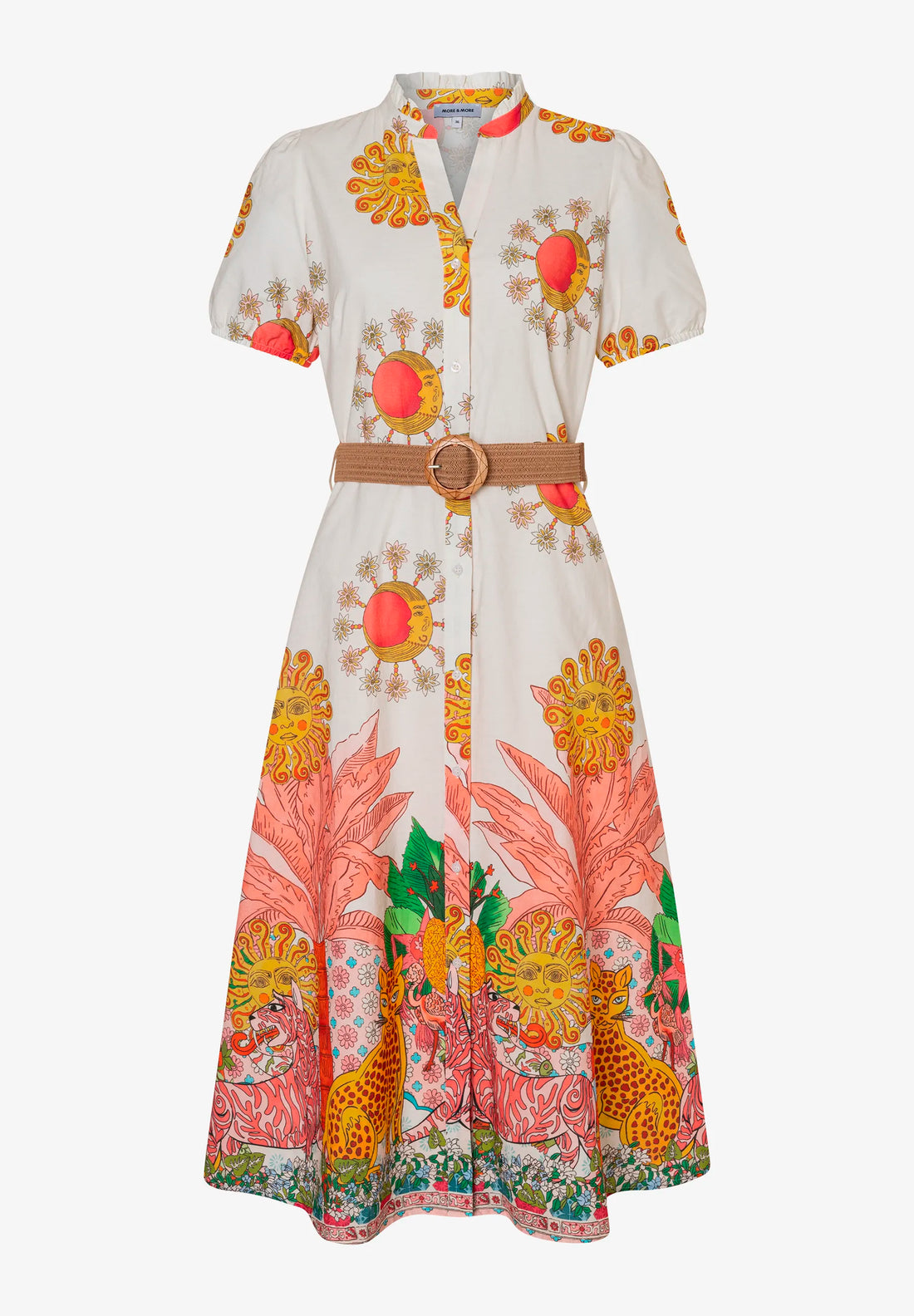 More &amp; More Phantastic Jungle Print Women Printed Dress SKU: 61043054_4052 Image 02