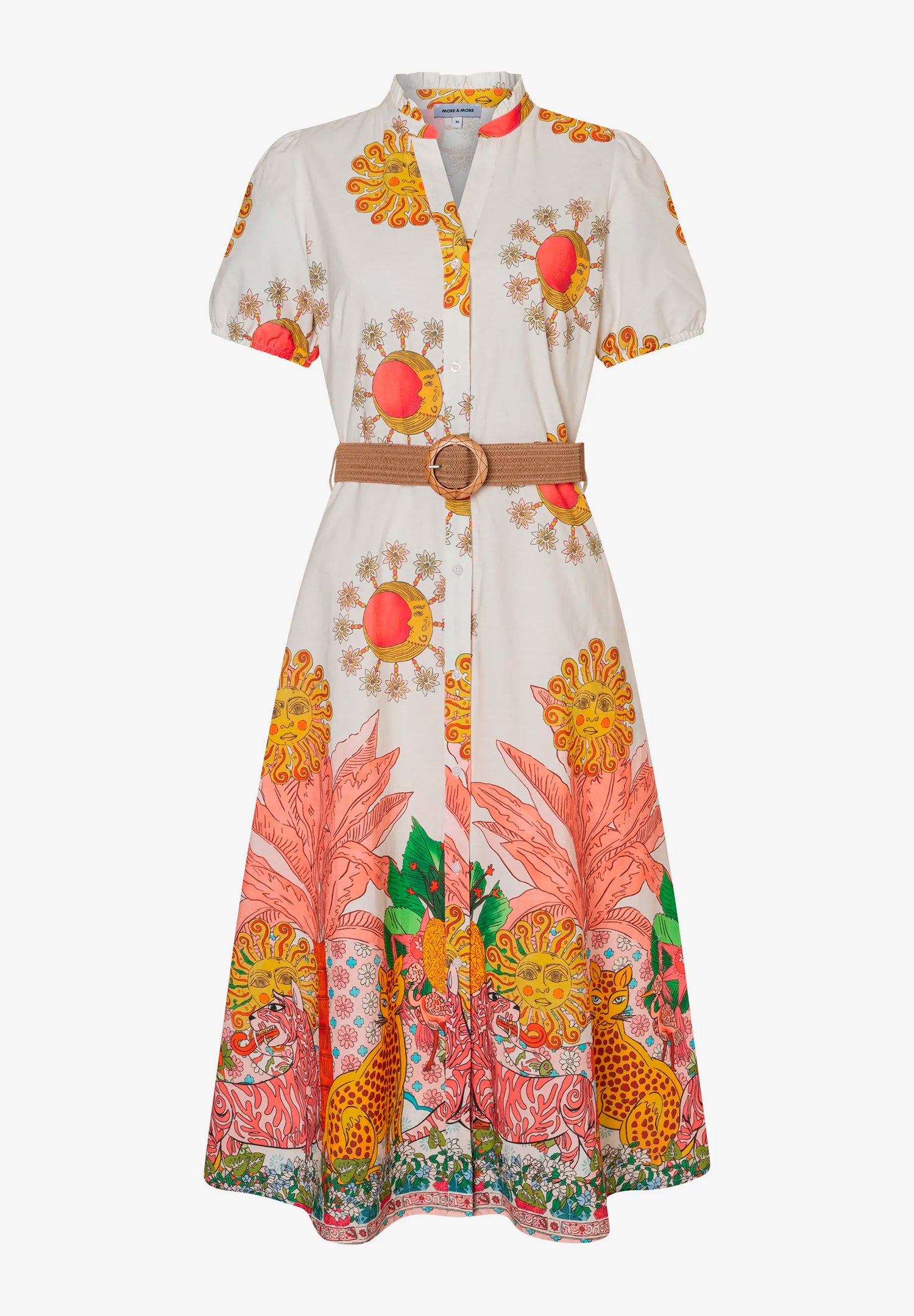 More &amp; More Phantastic Jungle Print Women Printed Dress SKU: 61043054_4052 Image 02