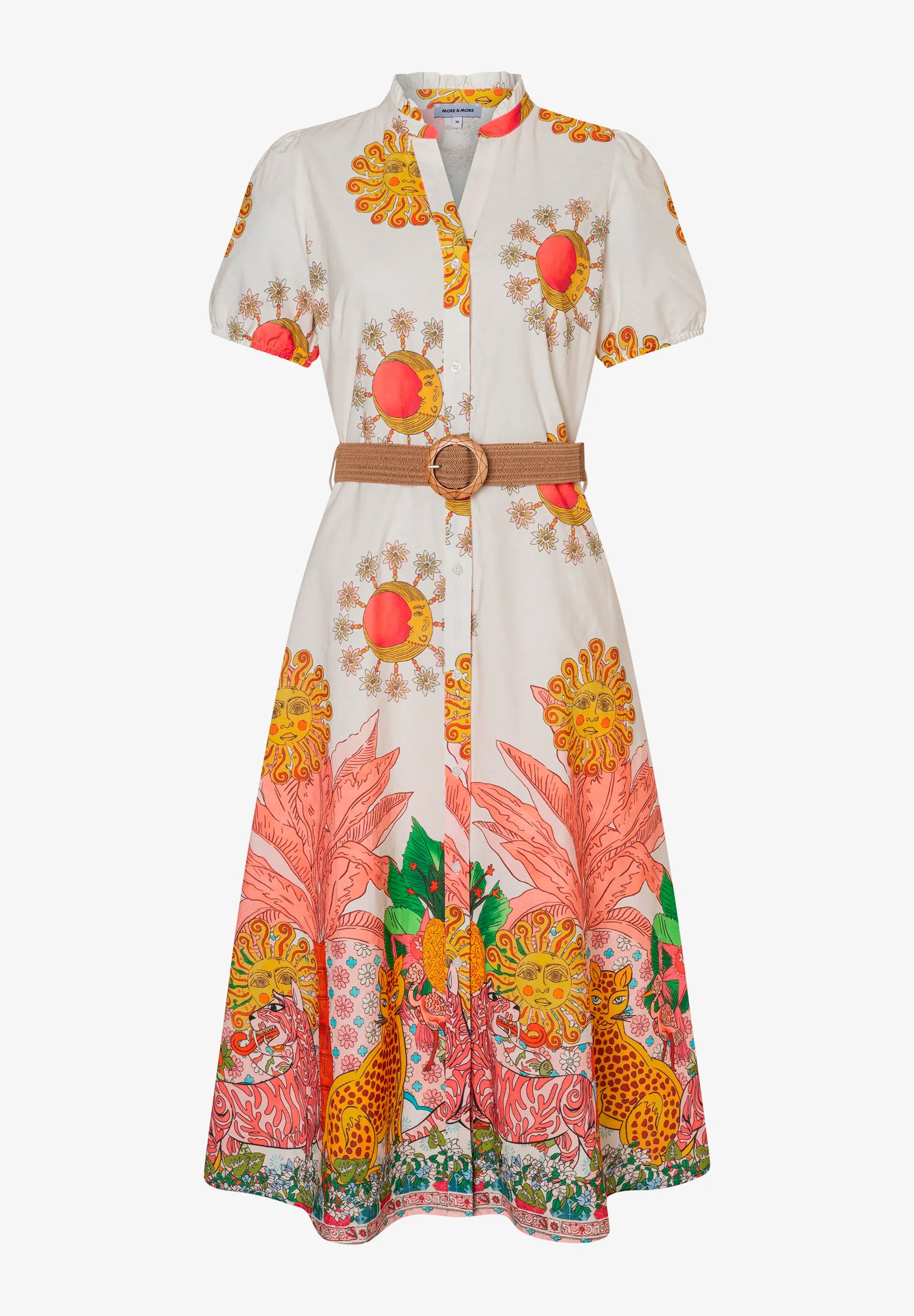 More &amp; More Phantastic Jungle Print Women Printed Dress SKU: 61043054_4052 Image 02