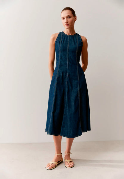More &amp; More Dark Blue Denim Women Denim Dress SKU: 61043461_0963 Image 01
