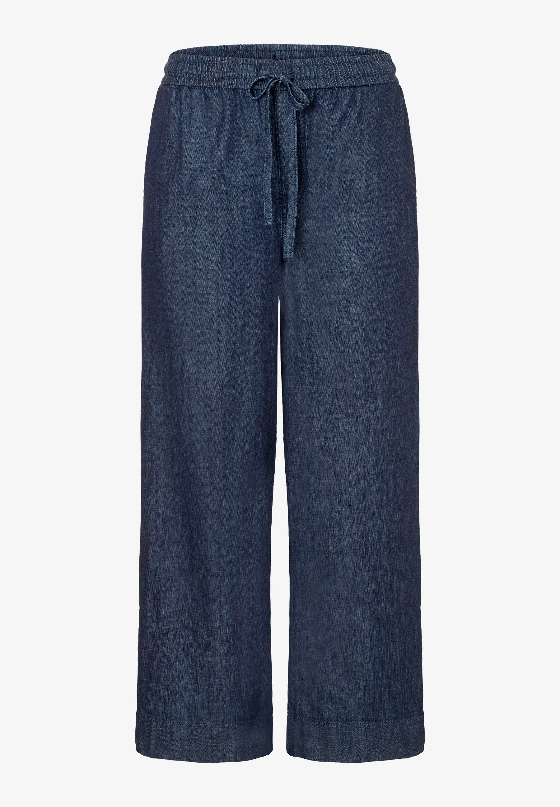 More &amp; More Dark Blue Denim Women Lightweight Jeans Culottes SKU: 61044487_0963 Image 04