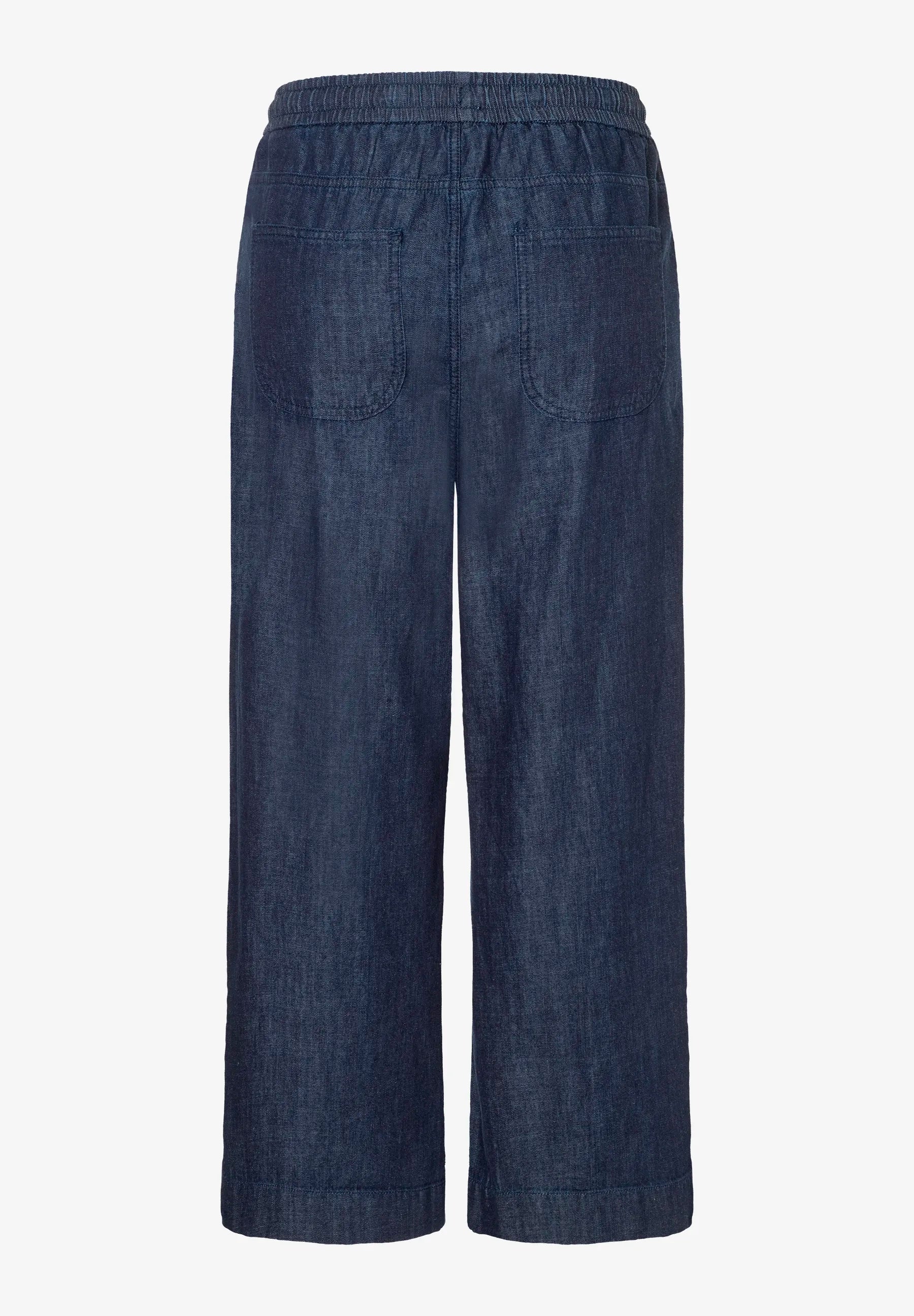More &amp; More Dark Blue Denim Women Lightweight Jeans Culottes SKU: 61044487_0963 Image 05