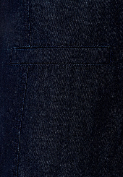 More &amp; More Dark Blue Denim Women Denim Vest SKU: 61046200_0963 Image 06
