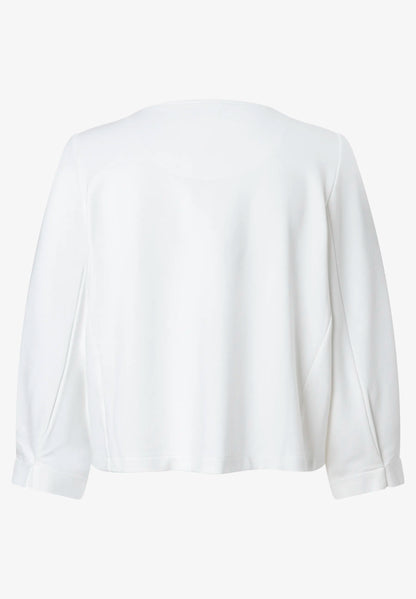 More &amp; More Off White Women Jersey Jacket SKU: 61050015_0041 Image 04