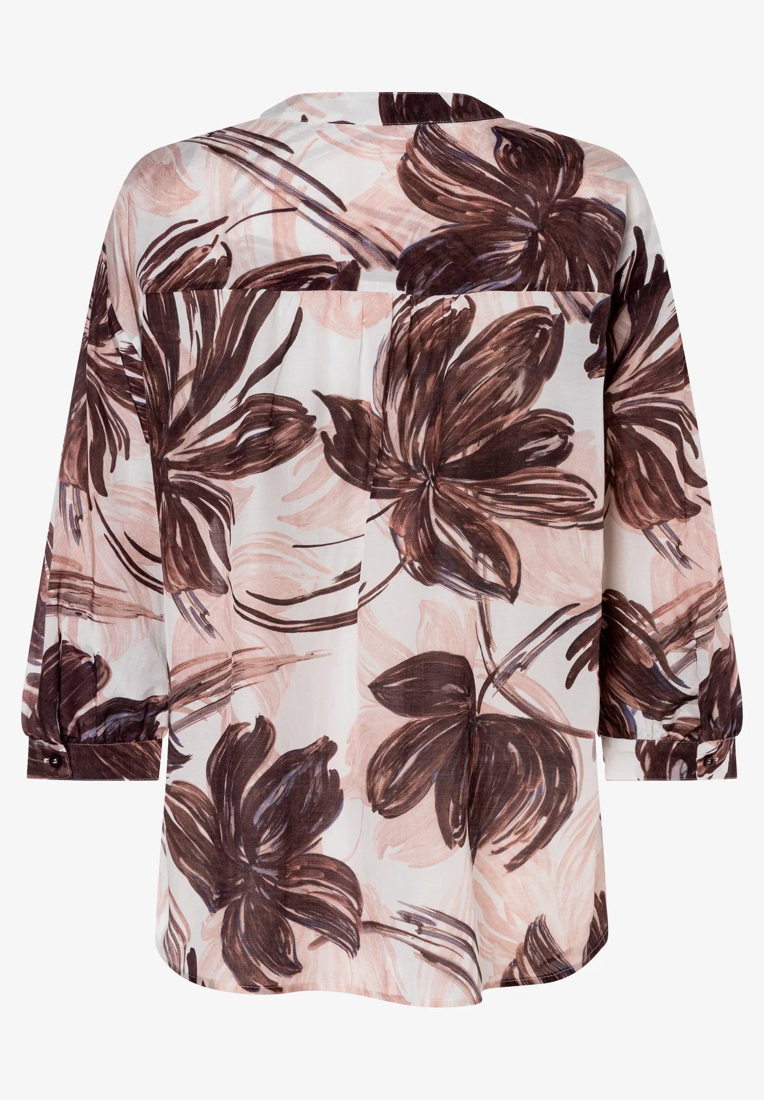 More &amp; More Brushstroke Flower Print Women Printed Blouse SKU: 61052001_5286 Image 06