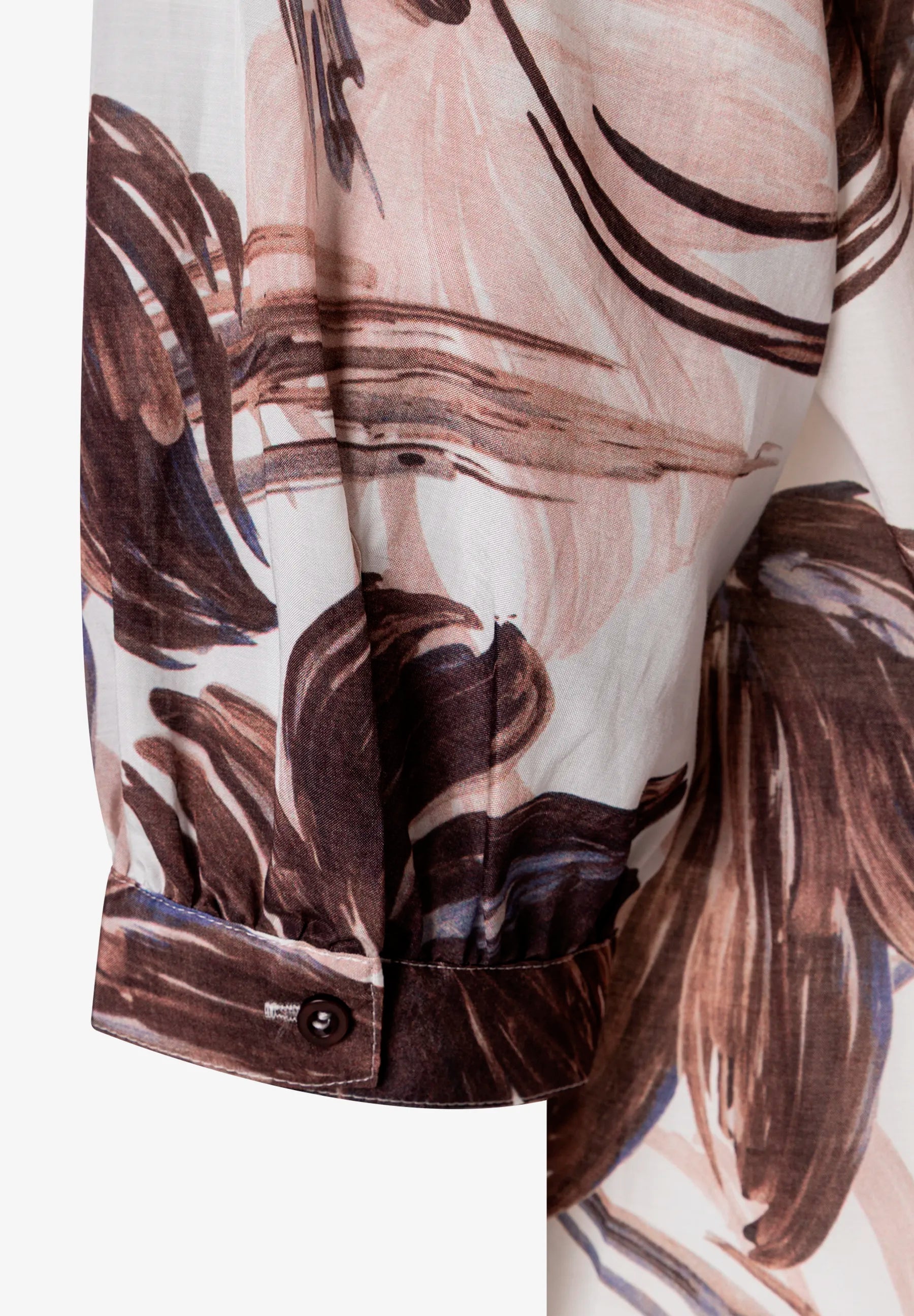 More &amp; More Brushstroke Flower Print Women Printed Blouse SKU: 61052001_5286 Image 07