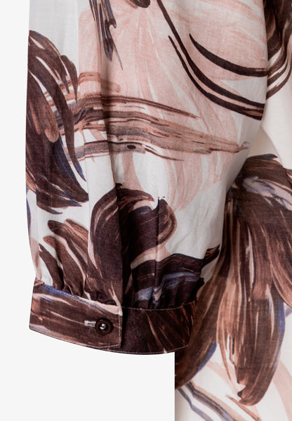 More &amp; More Brushstroke Flower Print Women Printed Blouse SKU: 61052001_5286 Image 07
