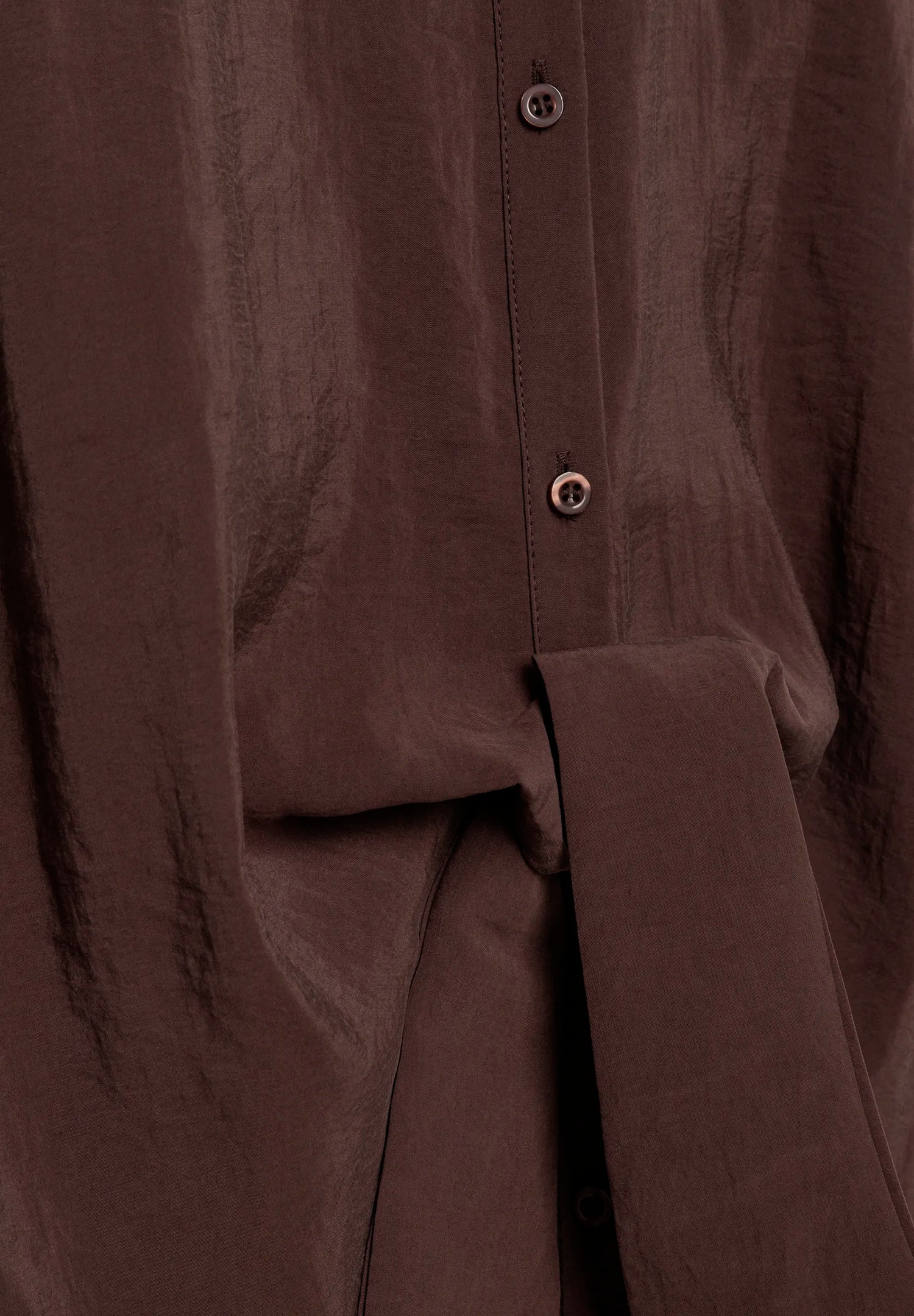 More &amp; More Cool Chocolate Women Blouse with Knot Detail SKU: 61052010_0286 Image 05