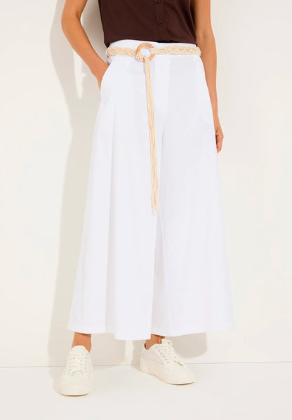 More &amp; More White Women Culottes with Belt SKU: 61054008_0010 Image 01