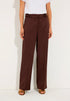 More & More Cool Chocolate Women Trousers with Ribbed Texture SKU: 61054019_0286 Image 01