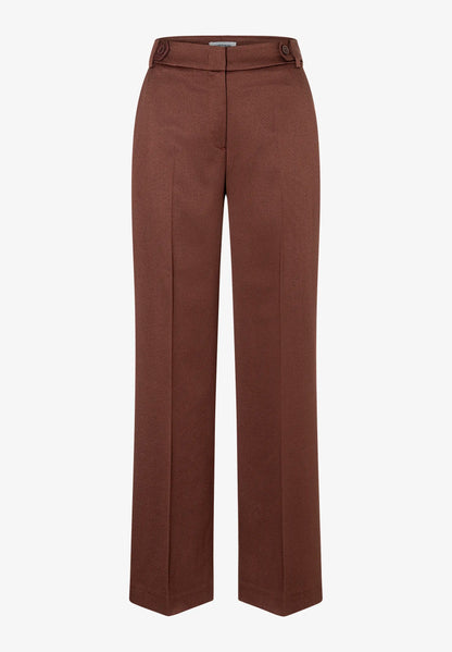 More &amp; More Cool Chocolate Women Trousers with Ribbed Texture SKU: 61054019_0286 Image 04