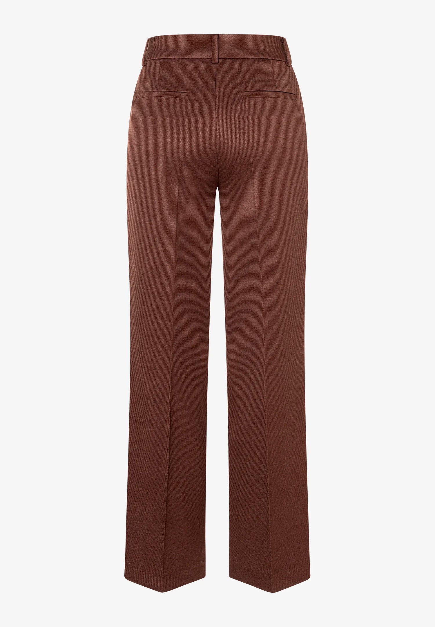 More &amp; More Cool Chocolate Women Trousers with Ribbed Texture SKU: 61054019_0286 Image 05