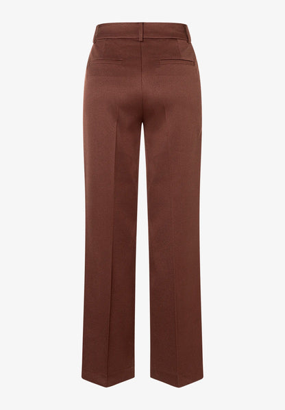 More &amp; More Cool Chocolate Women Trousers with Ribbed Texture SKU: 61054019_0286 Image 05