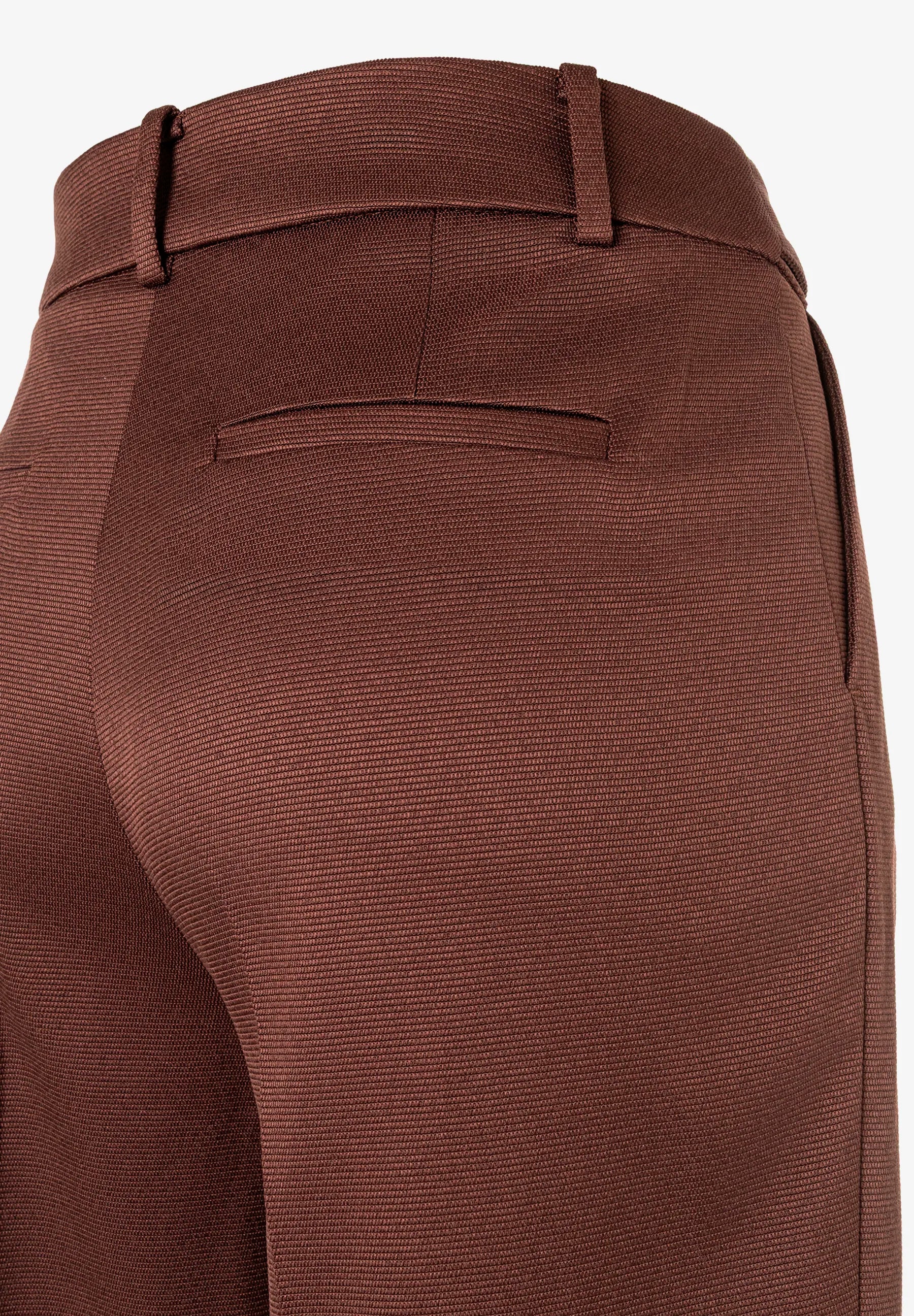More &amp; More Cool Chocolate Women Trousers with Ribbed Texture SKU: 61054019_0286 Image 06