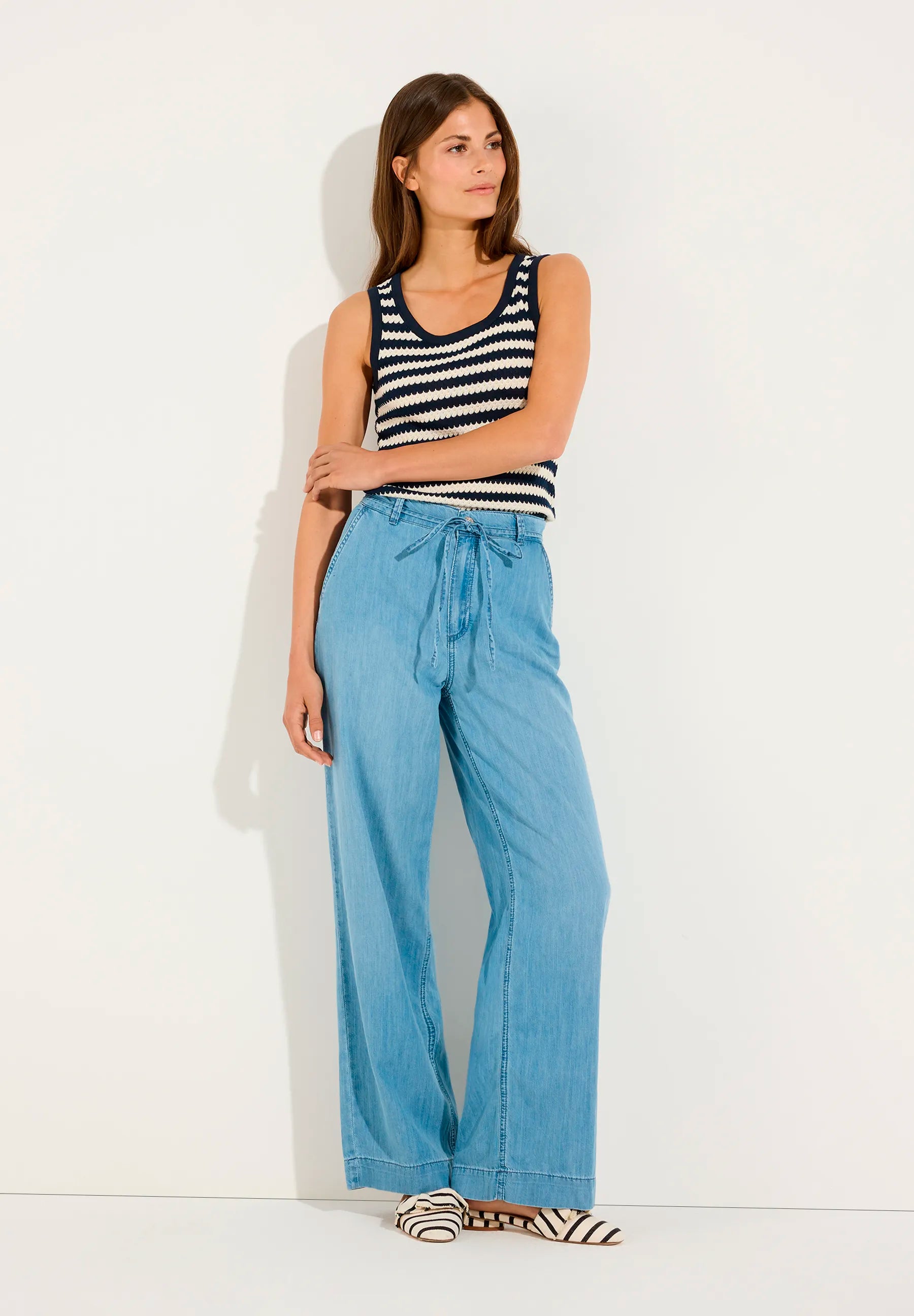 More &amp; More Middle Blue Denim Women Wide-Leg Jeans SKU: 61054253_0962 Image 02