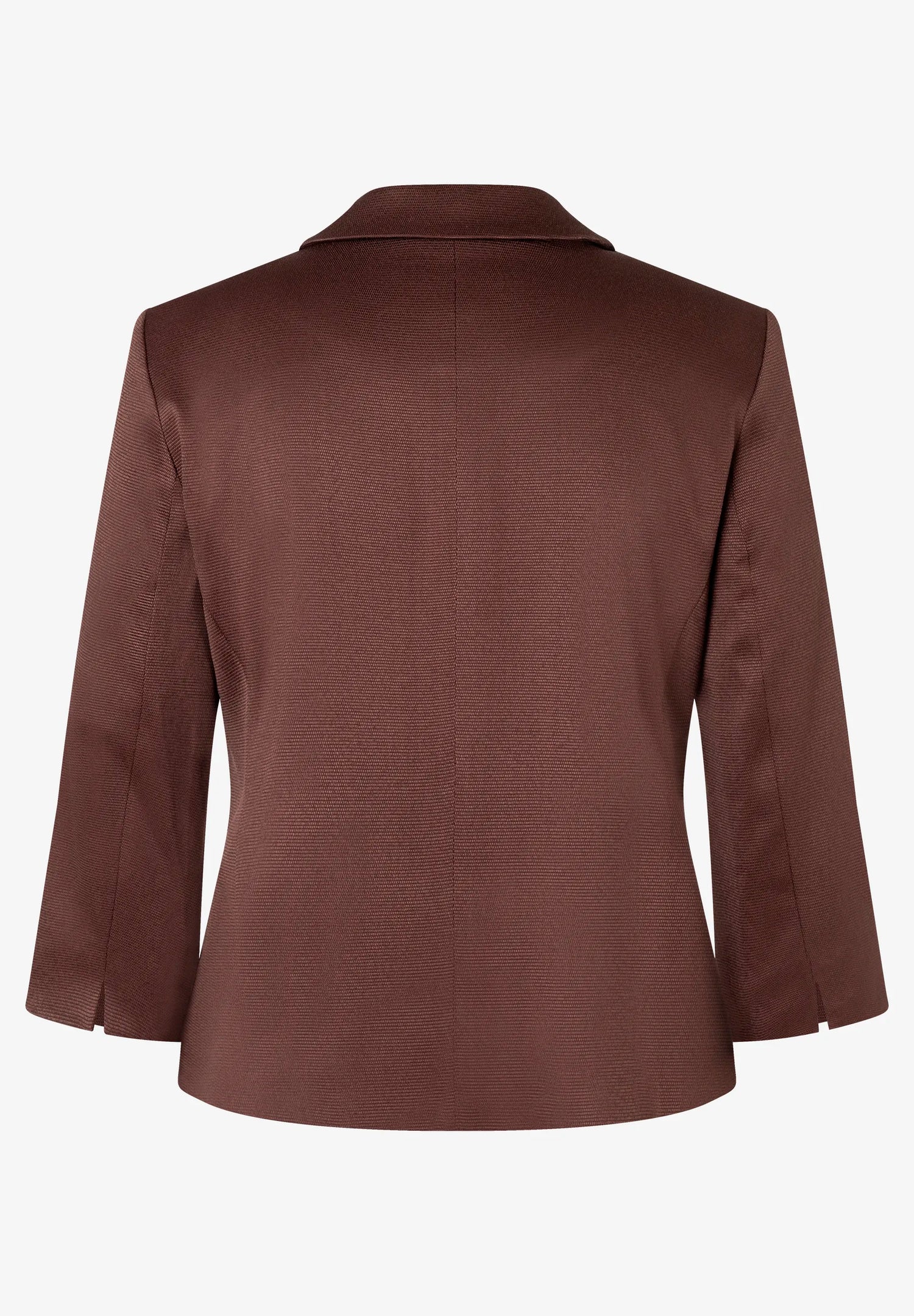 More &amp; More Cool Chocolate Women Blazer with Ribbed Texture SKU: 61056010_0286 Image 05