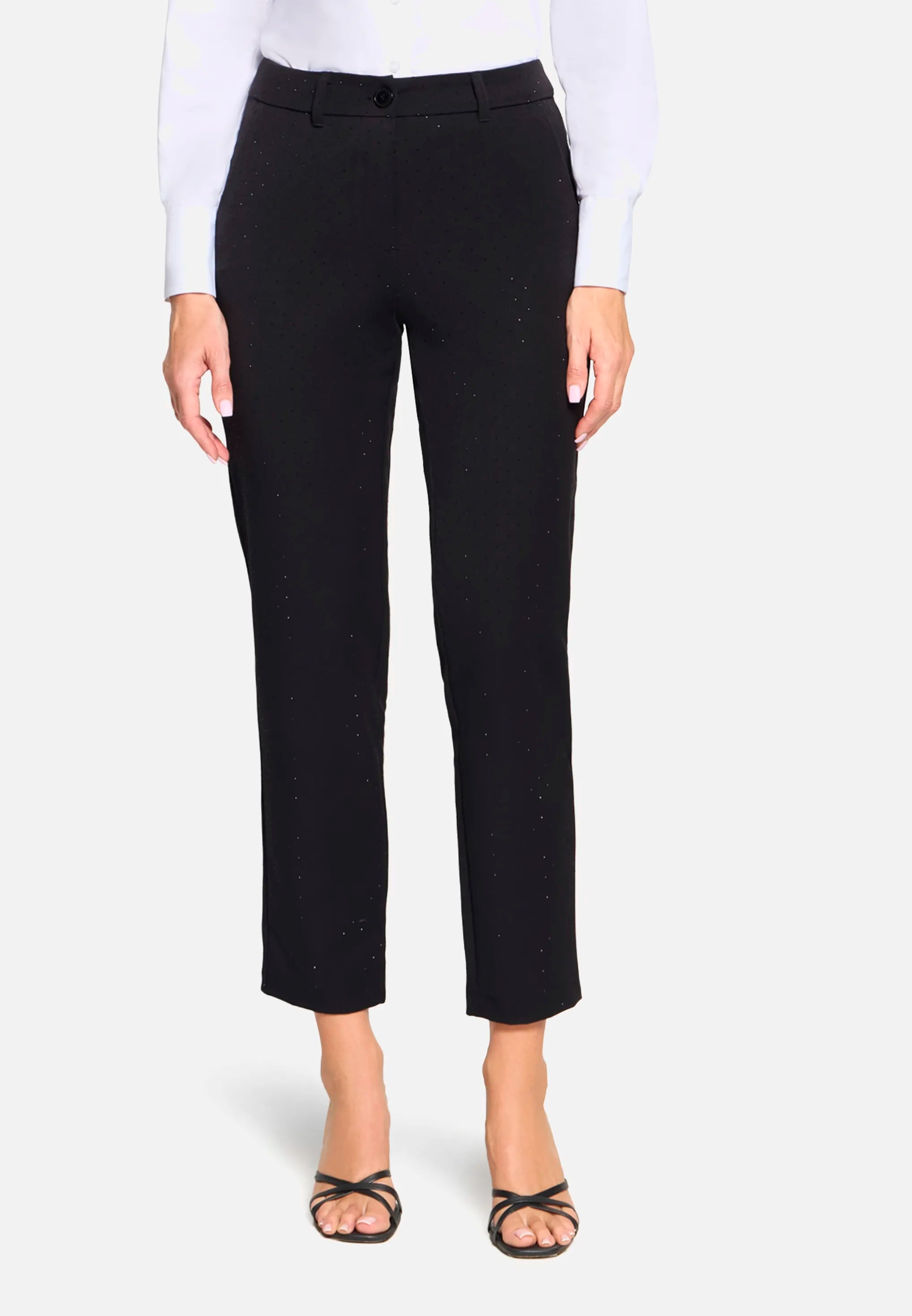 Betty Barclay_Black_Glitter-Look Business Trousers_6106-1624_9045_02
