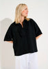 More & More Black Women Blouse with Ruffles SKU: 61062058_0790 Image 01