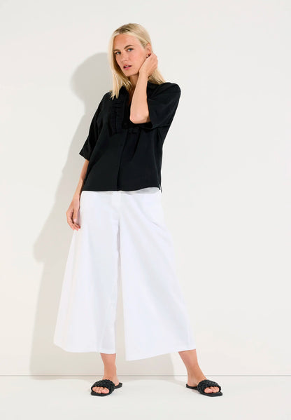 More &amp; More Black Women Blouse with Ruffles SKU: 61062058_0790 Image 02