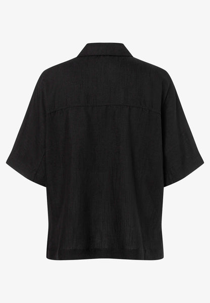More &amp; More Black Women Blouse with Ruffles SKU: 61062058_0790 Image 05