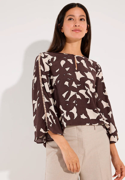 More &amp; More Mini Jacquard Women Printed Blouse SKU: 61072007_M3031 Image 01