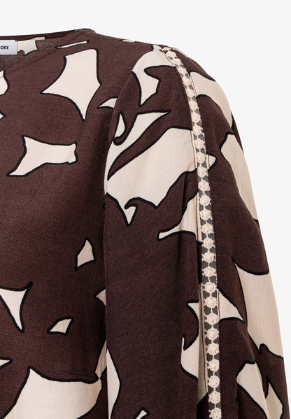 More &amp; More Mini Jacquard Women Printed Blouse SKU: 61072007_M3031 Image 05