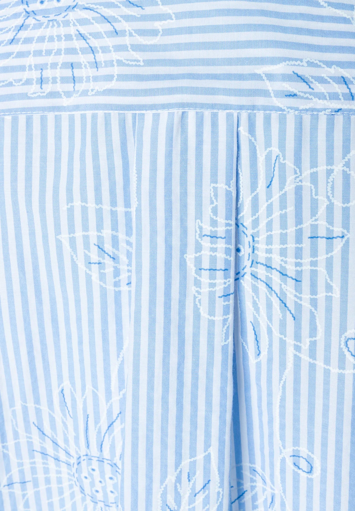 More &amp; More Jersey Stripe Wide Women Striped Blouse with Floral Design SKU: 61072009_M2319 Image 06