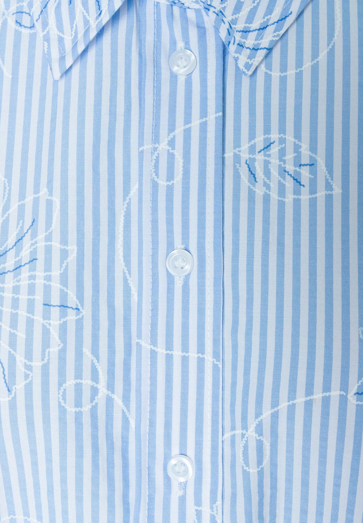 More &amp; More Jersey Stripe Wide Women Striped Blouse with Floral Design SKU: 61072009_M2319 Image 07