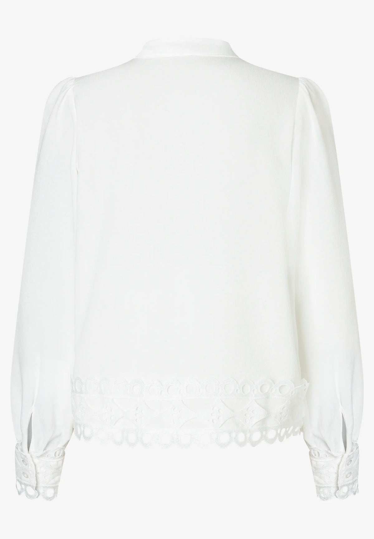 More &amp; More Off White Women Blouse with Lace Trim SKU: 61072013_M0041 Image 04