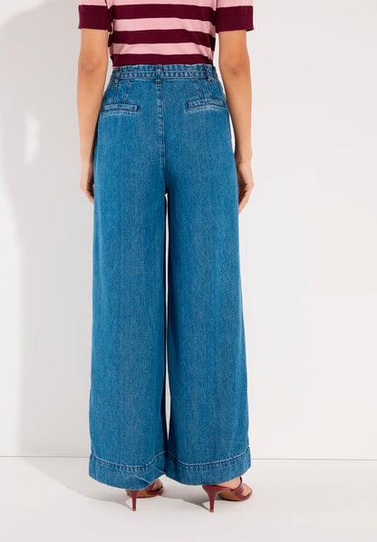 More &amp; More Middle Blue Denim Women Wide-Leg Jeans SKU: 61074200_M0962 Image 04