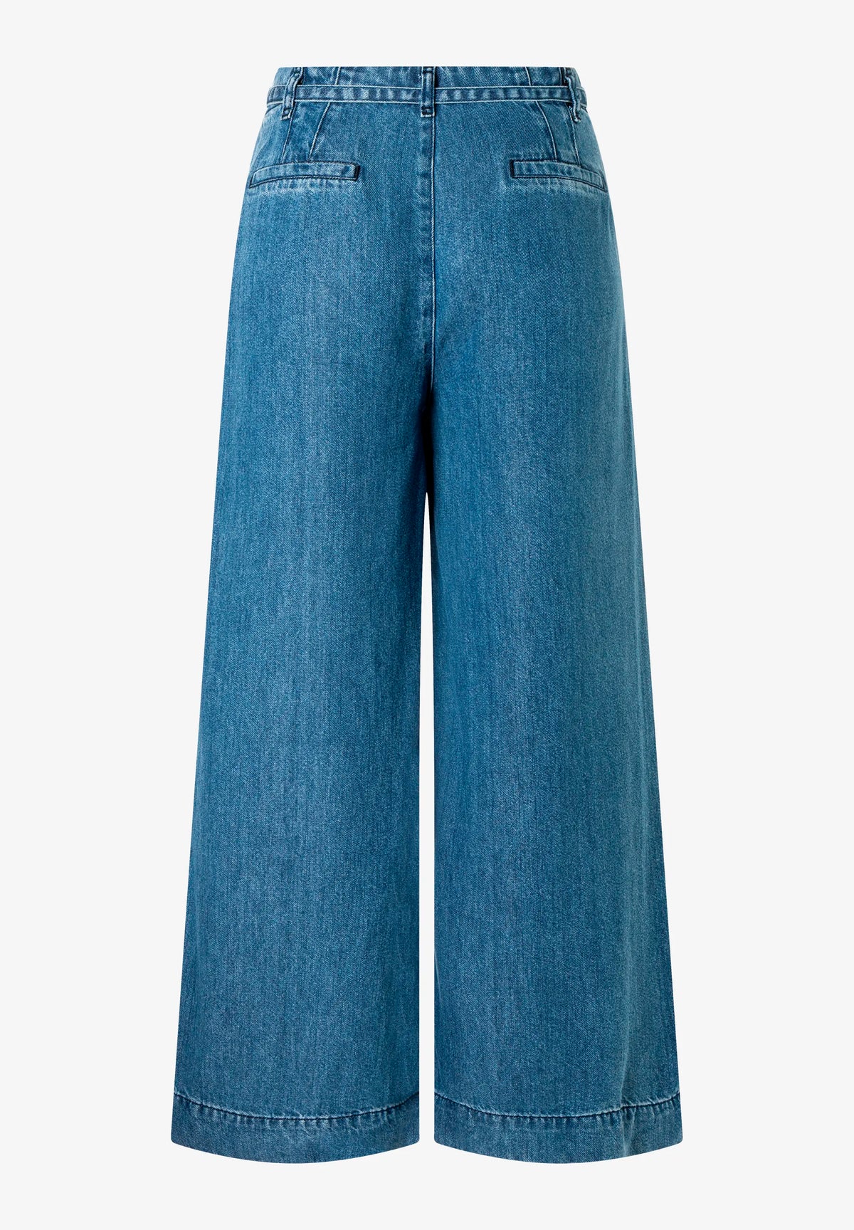 More &amp; More Middle Blue Denim Women Wide-Leg Jeans SKU: 61074200_M0962 Image 06