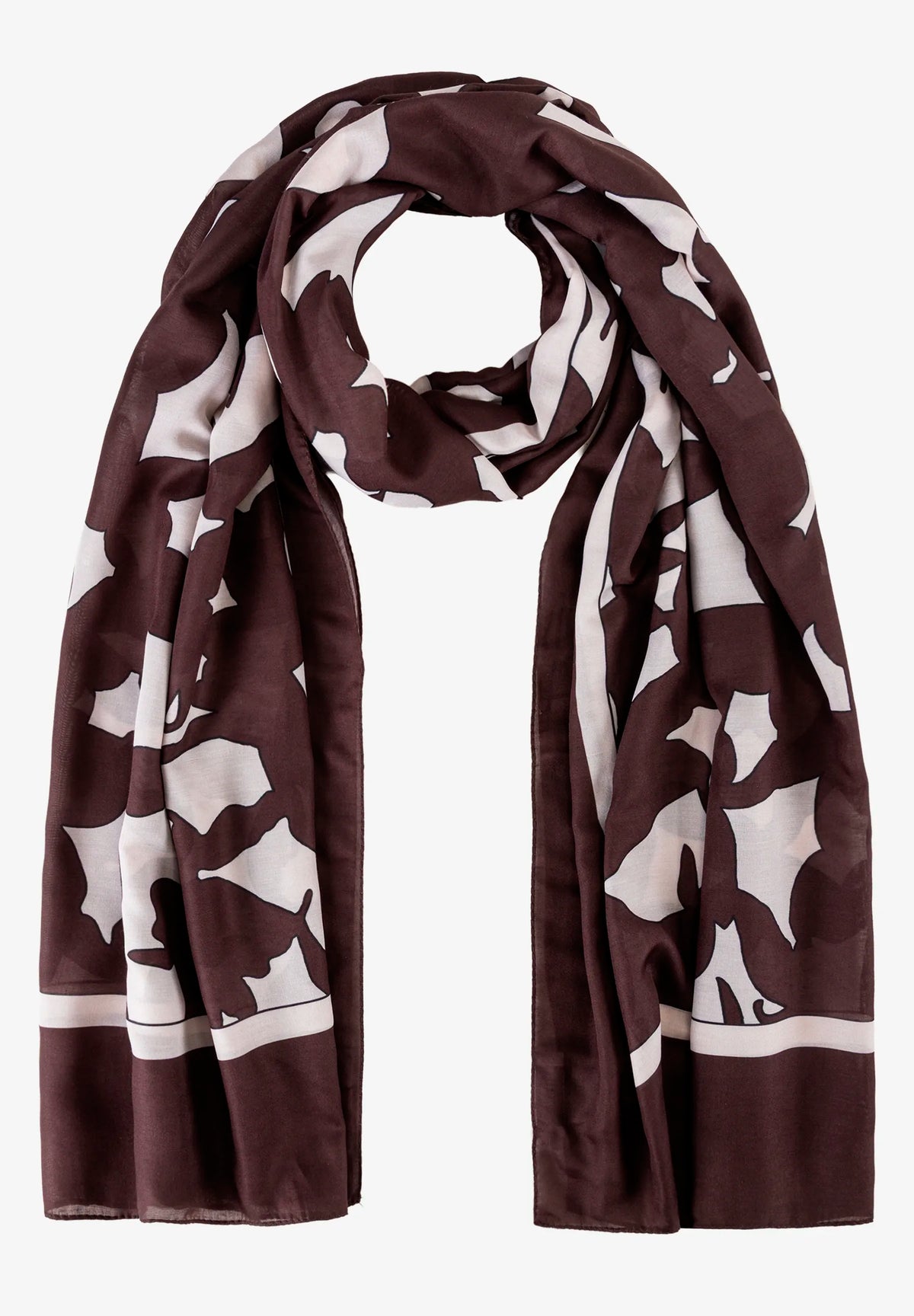 More &amp; More Mini Jacquard Women Printed Scarf SKU: 61079001_M3031 Image 03