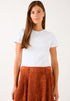 More & More White Women Ribbed Shirt SKU: 61080061_M0010 Image 01