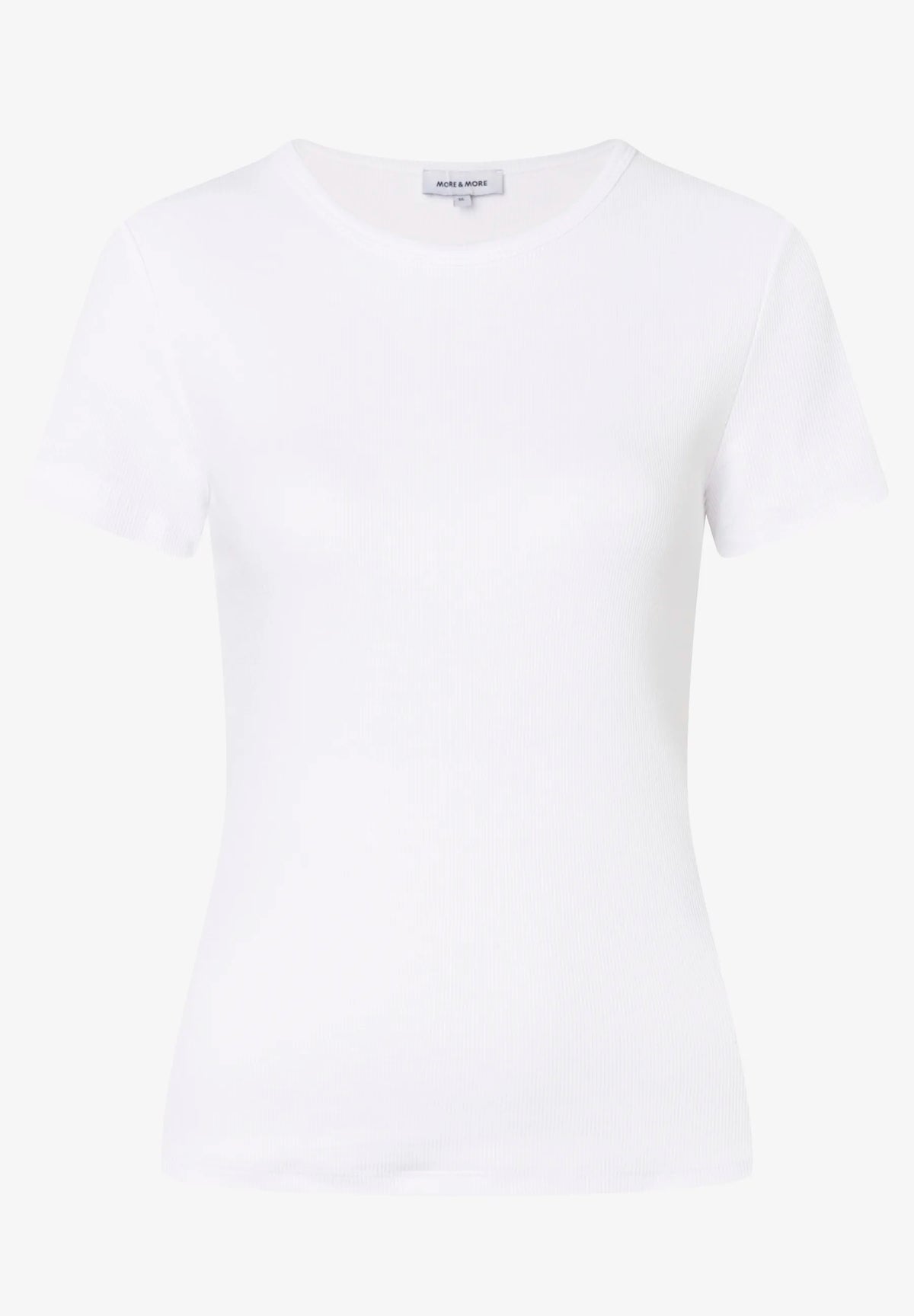 More &amp; More White Women Ribbed Shirt SKU: 61080061_M0010 Image 03