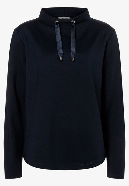 More &amp; More Marine Women Sweatshirt with Tunnel Collar SKU: 61080855_M0375 Image 03