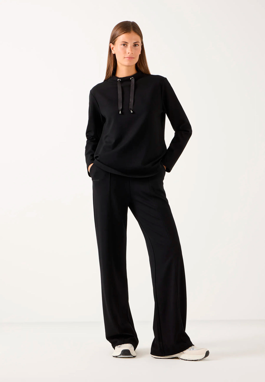 More &amp; More Black Women Sweatshirt with Tunnel Collar SKU: 61080855_M0790 Image 02