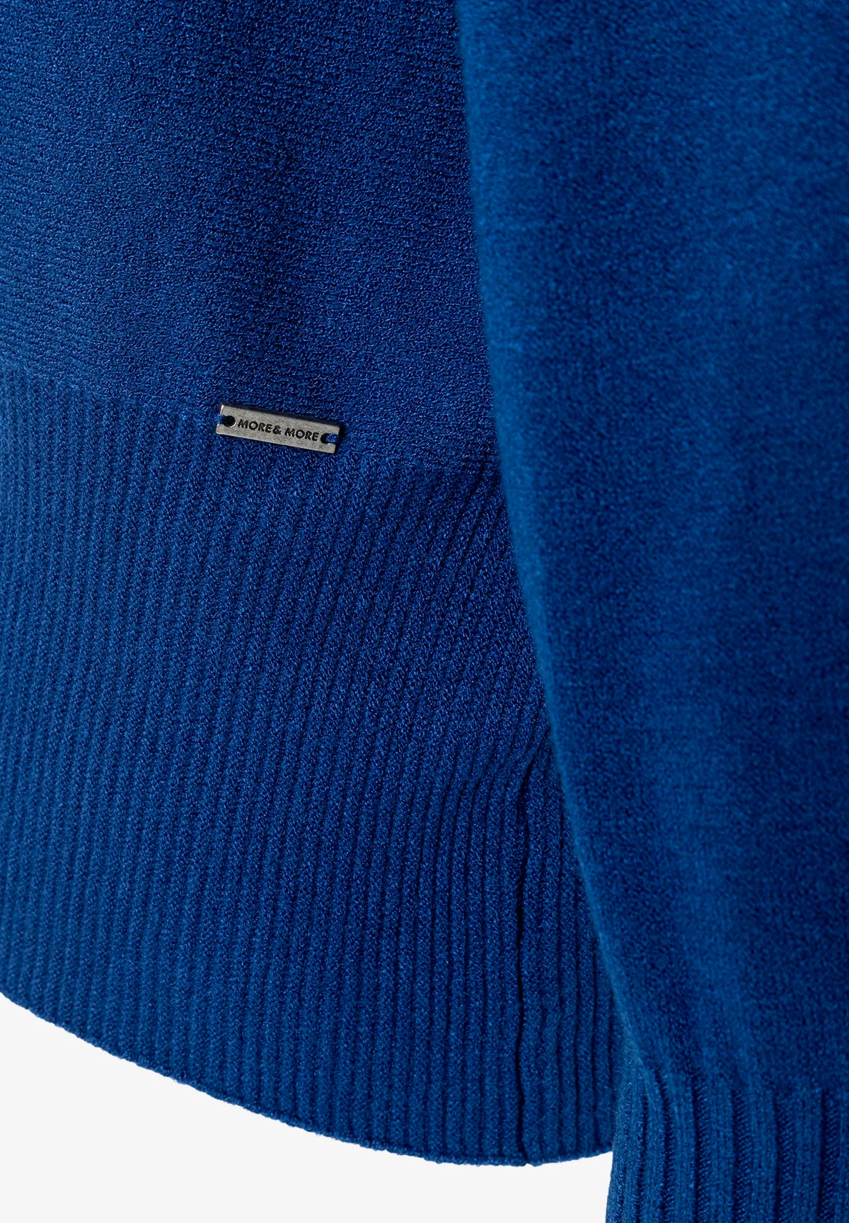 More &amp; More College Blue Women Fine Knit Sweater with Batwing Sleeves SKU: 61081059_M0350 Image 06