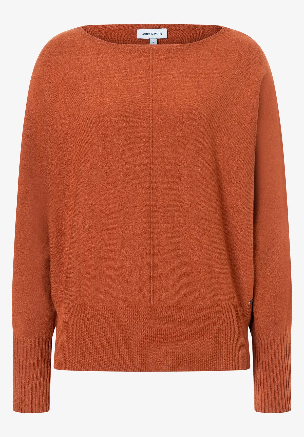 More &amp; More Cinnamon Women Fine Knit Sweater with Batwing Sleeves SKU: 61081059_M0476 Image 03