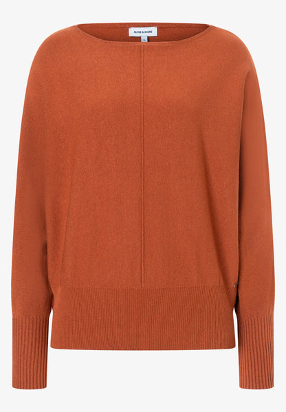 More &amp; More Cinnamon Women Fine Knit Sweater with Batwing Sleeves SKU: 61081059_M0476 Image 03