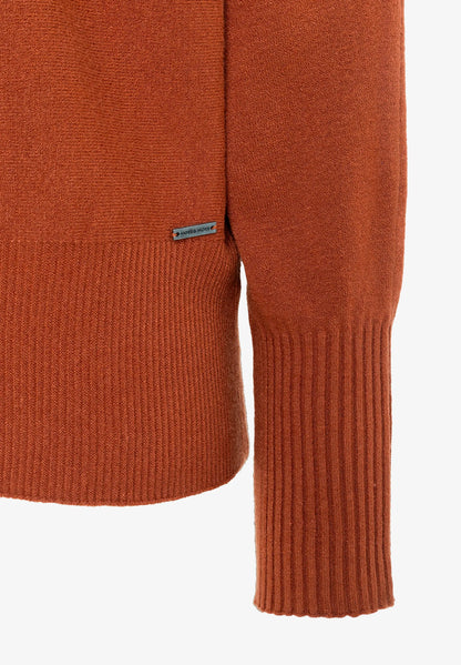 More &amp; More Cinnamon Women Fine Knit Sweater with Batwing Sleeves SKU: 61081059_M0476 Image 05
