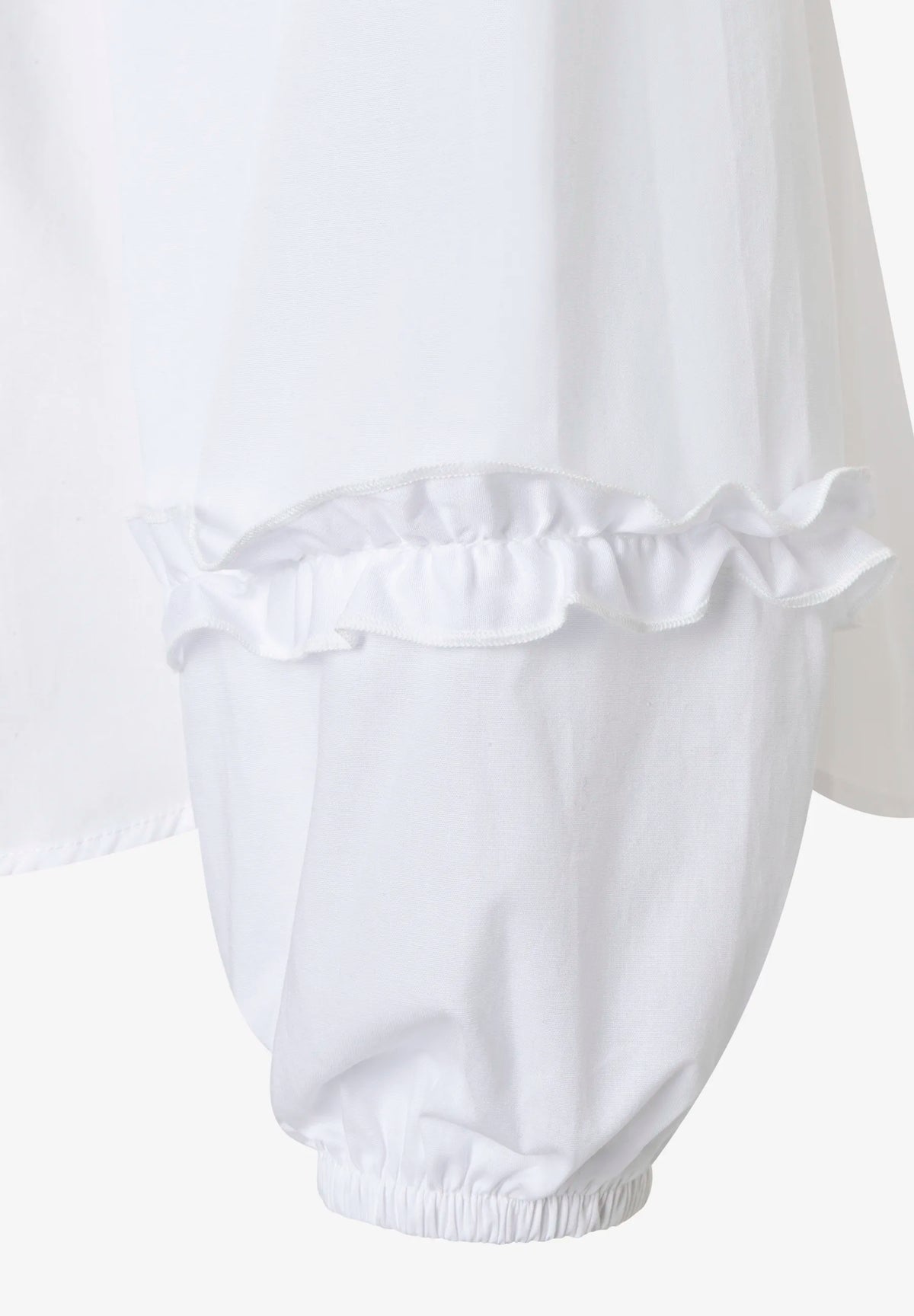 More &amp; More White Women Blouse with Ruffle Details SKU: 61082059_M0010 Image 07